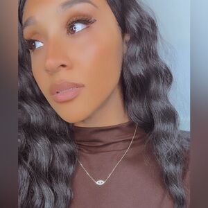 Dainty Gold Evil Eye Necklace